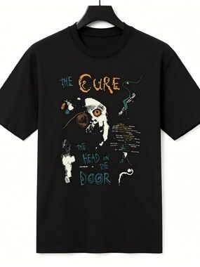 The Cure The Head on the Door Vintage 80s Band Tee Retro Gothic Rock T-Shirt